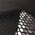 Vente à chaud Personnaliser la paillette fille solide en tissu coréen en tricot Lurex Black Silver avec tissu à paillettes